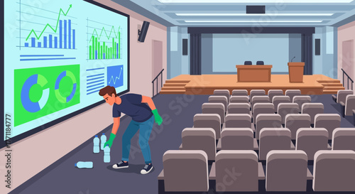 Post-Event Cleanup: Maintaining Hygiene in a Corporate Conference Room After Presentation