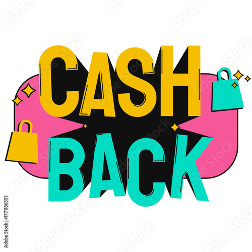 Cash Back Pop Art Style