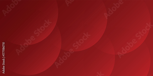 White circle geometric red abstract background.