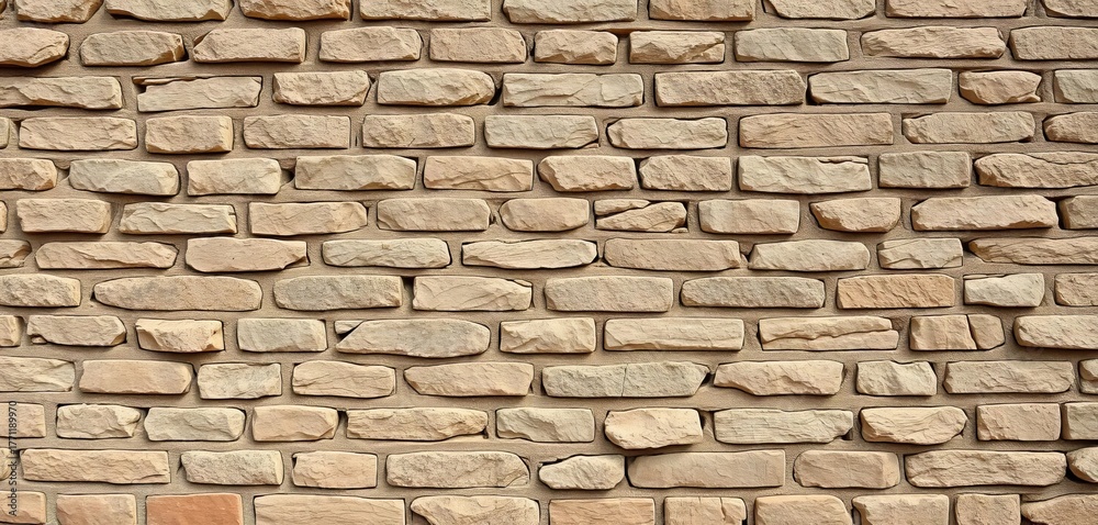 Fototapeta premium Ancient stone wall, weathered texture, rough surface, aged brickwork, stone wall, brick