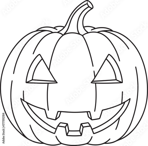 Cute Pumpkin and Boo Ghost Outline Vector Pack