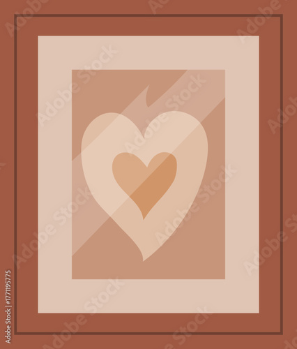 wooden frame with heart