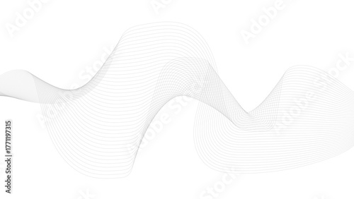 Abstract Vector Composition of Wave Lines on Transparent Background, Abstract wave element for design. Digital frequency track equalizer.