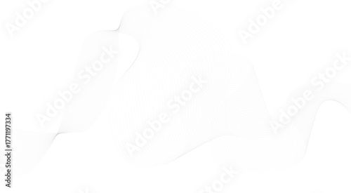 Abstract Vector Composition of Wave Lines on Transparent Background, Abstract wave element for design. Digital frequency track equalizer.