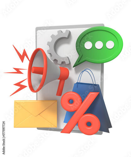 Invoice Calculation Illustration with Coins and Calculator