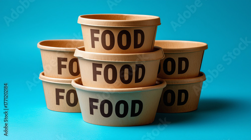 Stack of recyclable cardboa...