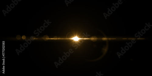 Photography Yellow natural lens flare effect
