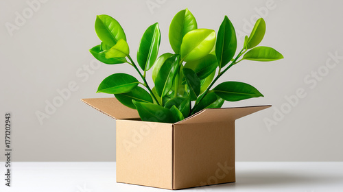 Biodegradable kraft box wit...