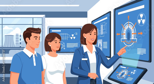 Interactive nuclear power plant exhibition offers educational insight to visitors