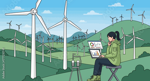 Analysis of Renewable Energy Sources with a Focus on Efficiency Evaluation in Wind Farms