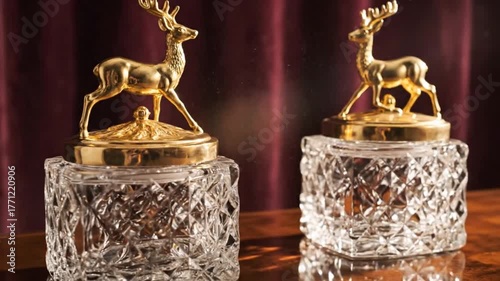 burning candle in a glass jar