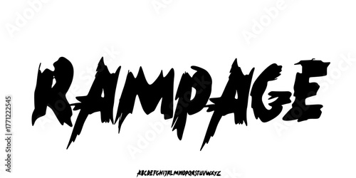 Distressed Grunge Font. Horror Comic Font. Cartoon Graffiti Playful Font. Display Font. Creative Hand Drawn Alphabet. Street Art Fashion Designs Typography modern vector illustration