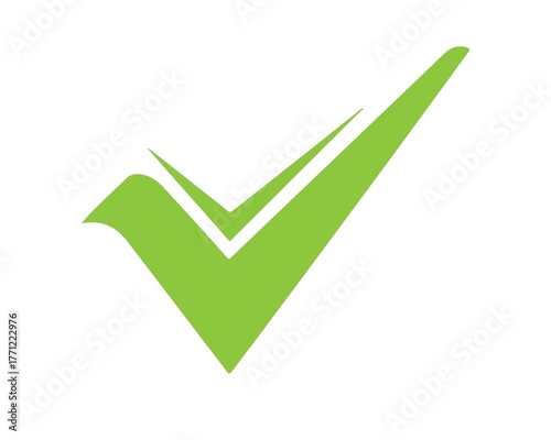 Free Download Green check mark isolated on white background for design - GFXLoad
