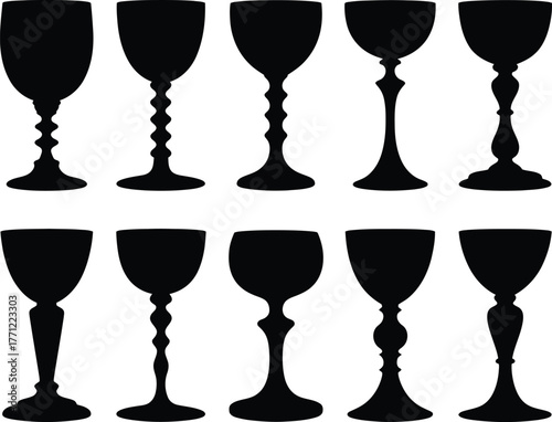 Set of Retro Sunset Stripes in Circular Distressed Designs