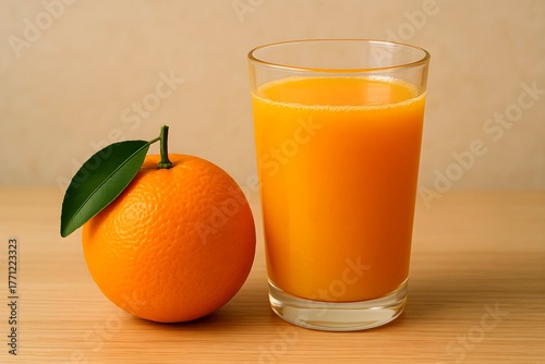orange juice and oranges