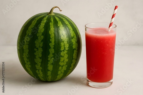watermelon juice in a glass