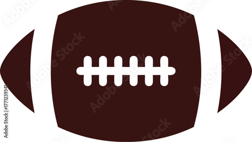 American football ball leather texture sport competition vector