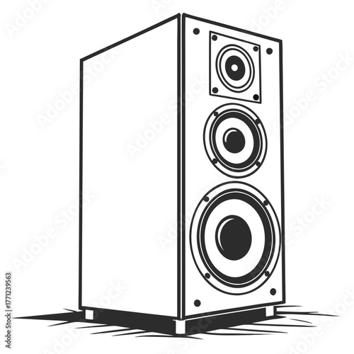 speaker isolated on white background