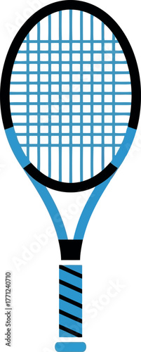 Professional tennis racquet graphic sport equipment vector