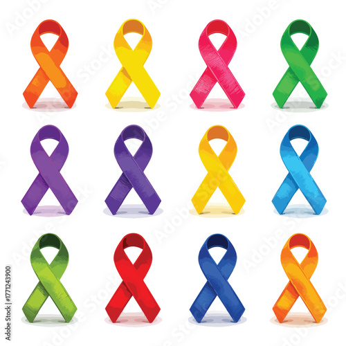 cancer ribbon vector