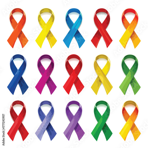 cancer ribbon vector
