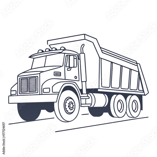 truck isolated on white