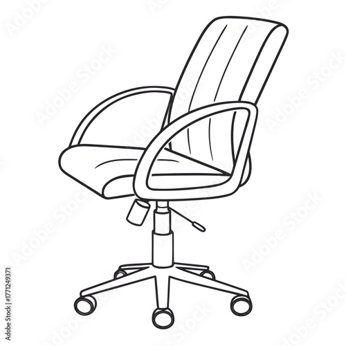 office chair isolated on white