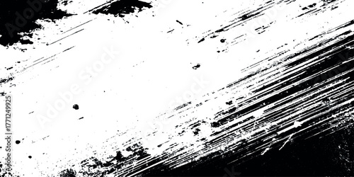 Distressed overlay texture Grunge background Abstract mild textured effect Black isolated on transparent background.
