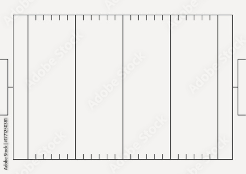 American football field, design element vector