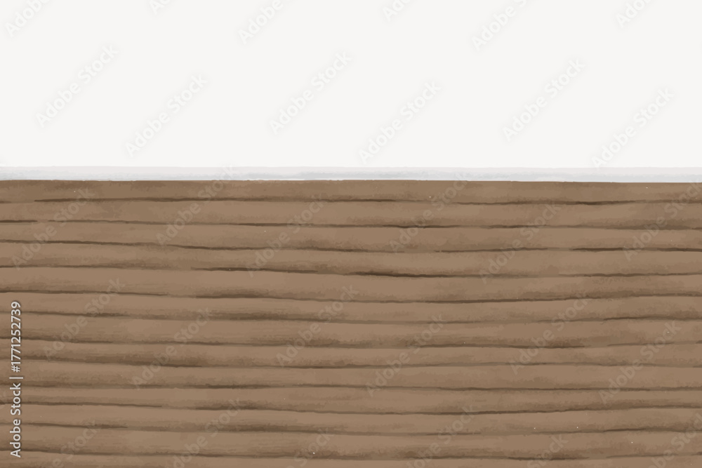 Naklejka premium Brown wooden floor border graphic vector
