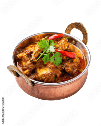Chicken Curry in Copper Bowl