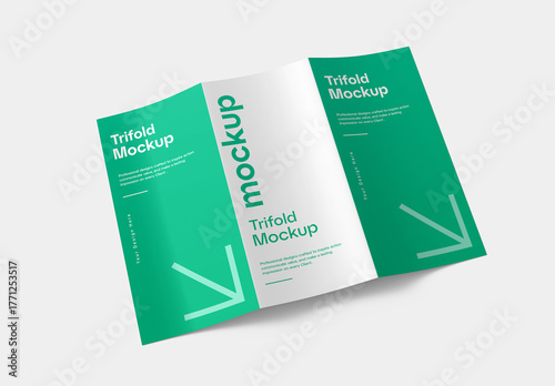 Trifold Brochure Mockup PSD Template