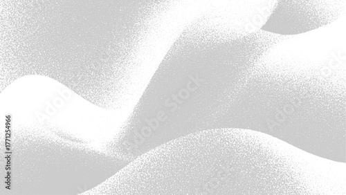 Abstract grey white grainy gradient waves vector