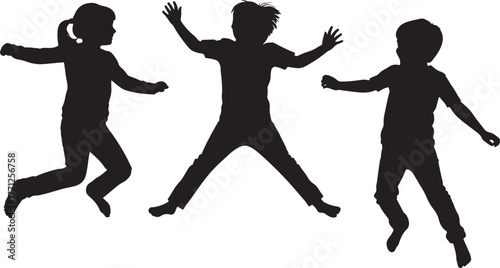 Children jumping