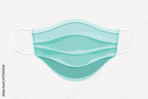 Surgical mask, healthcare illustration collage element vector