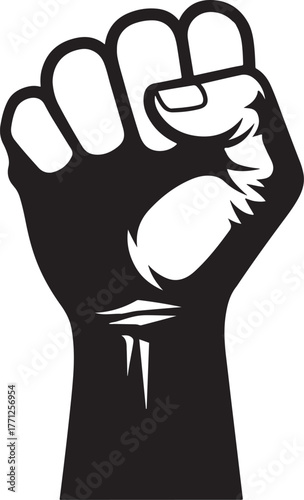Fist protest symbol power strength