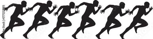 Runners Person silhouettes