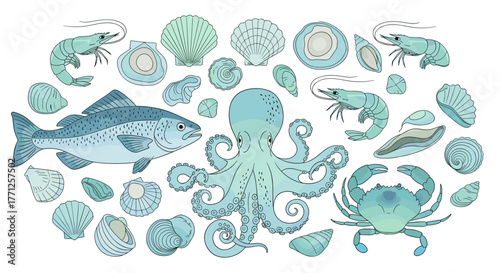 Organic, natural, vegan, cruelty free, collagen, anti age, antioxidant cosmetic editable stroke outline icons set isolated on white background flat vector illustration. Pixel perfect. 64 x 64.