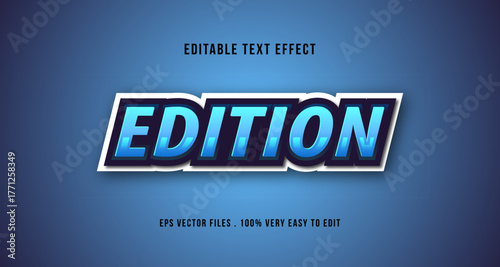 Esport 3D text effect, editable text Poster Design vector illustration design modern Modern Creative Digital Marketing Agency 