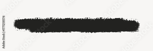 Brush line collage element vector