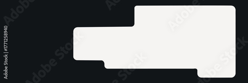 Abstract rectangle frame, geometric shape vector