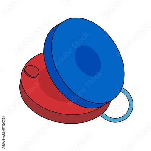 Flat design castanet icon. Vector.