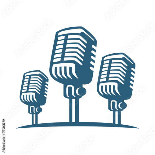 Podcast logo icon design