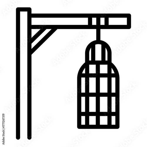 hanging cage torture icon