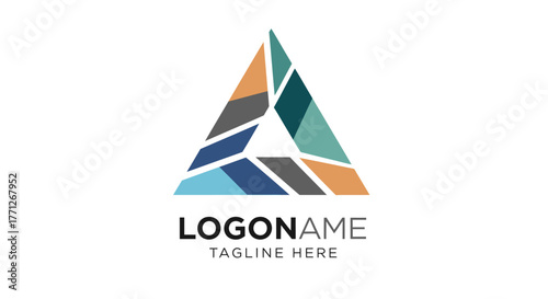 Creative and Colorful Triangle Logo Design for Modern Business and Branding concepts