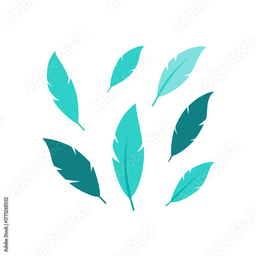 Majestic Eagle Feathers Scattered Background for Native American Themes