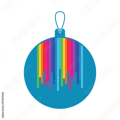 New Year's toy, colorful Christmas toy with liquid drips