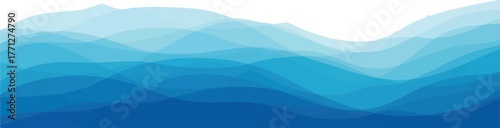 Abstract blue waves background graphic design template for presentations and promotions