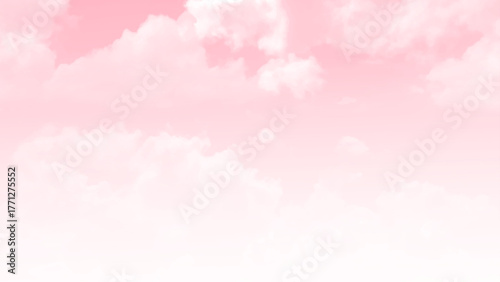 Pink sky with white clouds.. Pink sky with white cloud. The firmament before a large storm. Sweet dream background.
