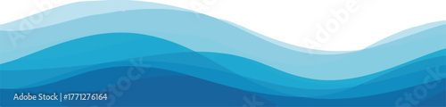 Abstract blue ocean background with smooth color transition layers graphic design